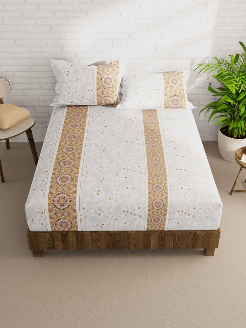 Extra Smooth Micro Double Bedsheet With 2 Pillow Covers <small> (floral-multi)</small>