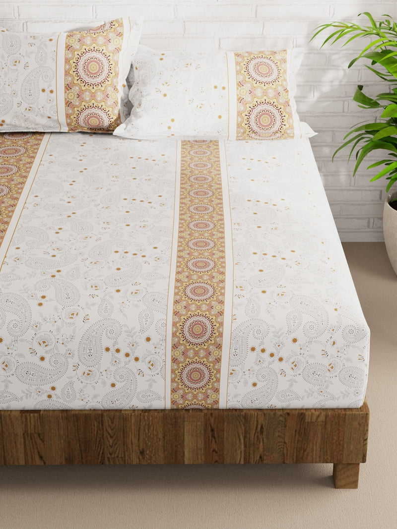 Extra Smooth Micro Double Bedsheet With 2 Pillow Covers <small> (floral-multi)</small>