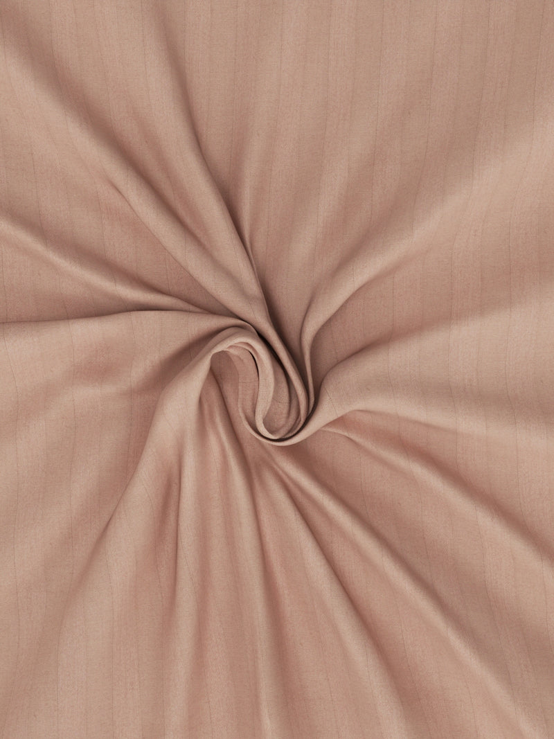 Super Soft 100% Egyptian Cotton Satin Stripe Single Bedsheet With 1 Pillow Cover <small> (solid-beige)</small>