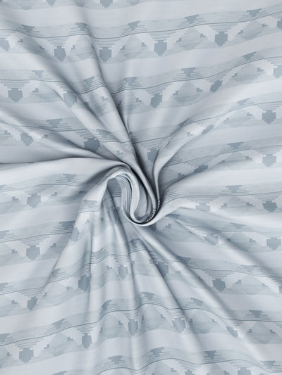 Designer 100% Satin Cotton Xl King Bedsheet With 2 Pillow Covers <small> (abstract-grey)</small>