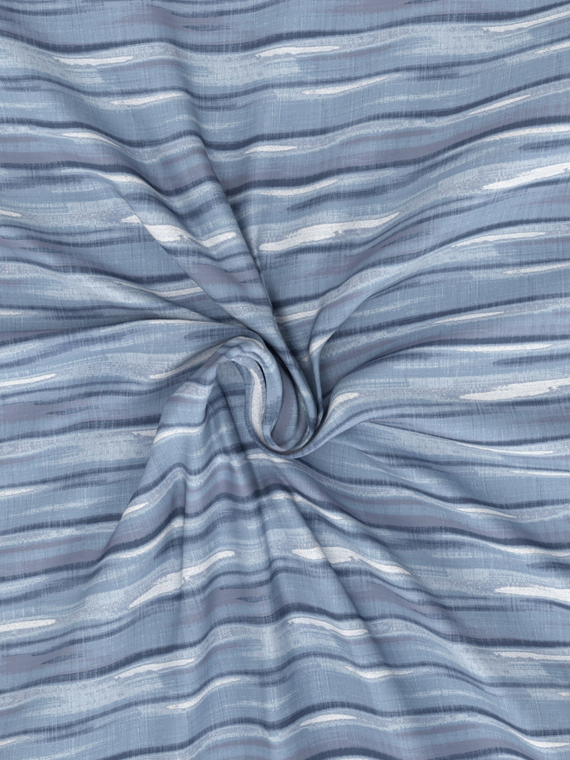 Super Soft 100% Cotton King Bedsheet And 2 Pillow Covers <small> (abstract-indigo)</small>