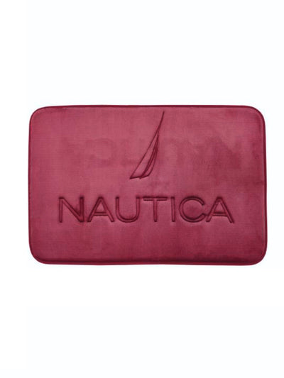 Luxurious Memory Foam Non-Skid  Bath Rug <small> (solid-maroon)</small>