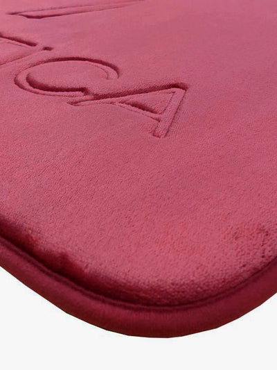 Luxurious Memory Foam Non-Skid  Bath Rug <small> (solid-maroon)</small>