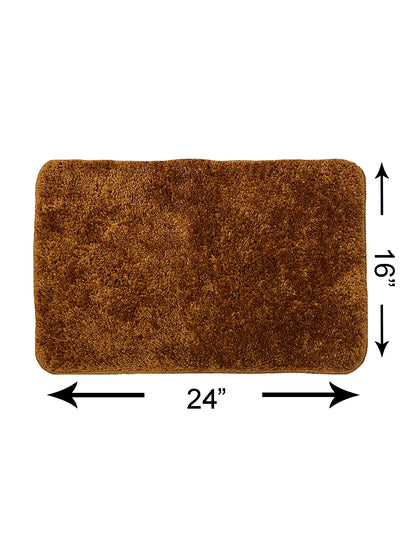 Soft Cotton Anti Slip Bath Mat <small> (solid-mustard)</small>