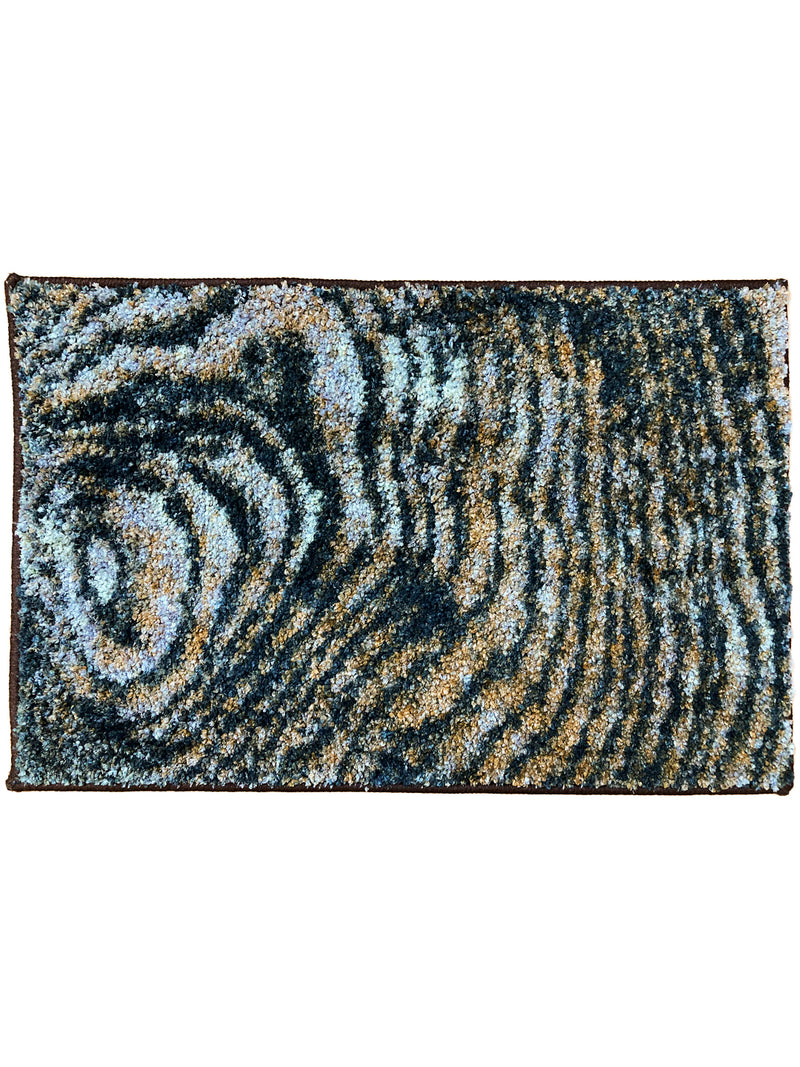 Super Soft Designer Anti Slip Bath Mat <small> (abstract-grey/brown)</small>