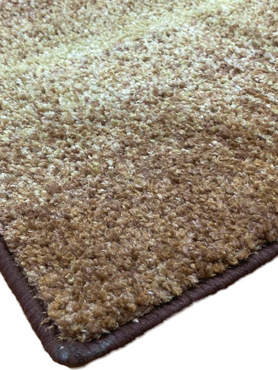 Super Soft Designer Anti Slip Bath Mat <small> (geometric-khaki/brown)</small>