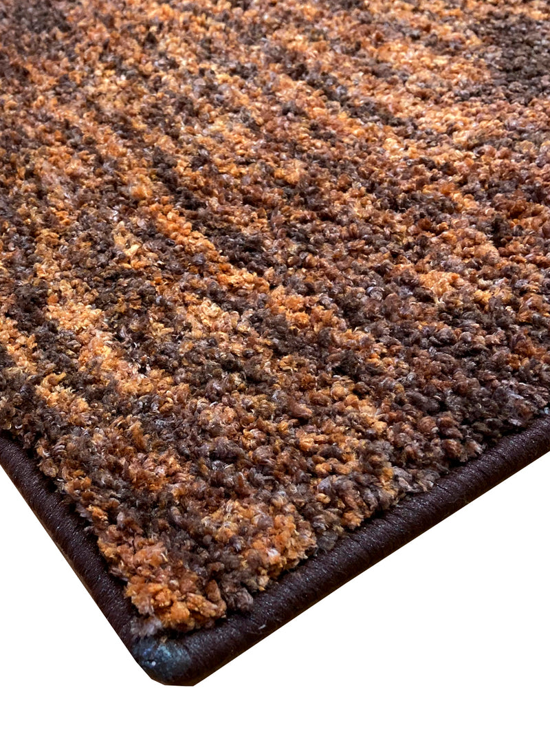 Super Soft Designer Anti Slip Bath Mat <small> (abstract-brown/beige)</small>