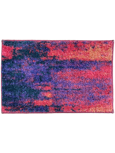 Super Soft Designer Anti Slip Bath Mat <small> (abstract-red/plum)</small>