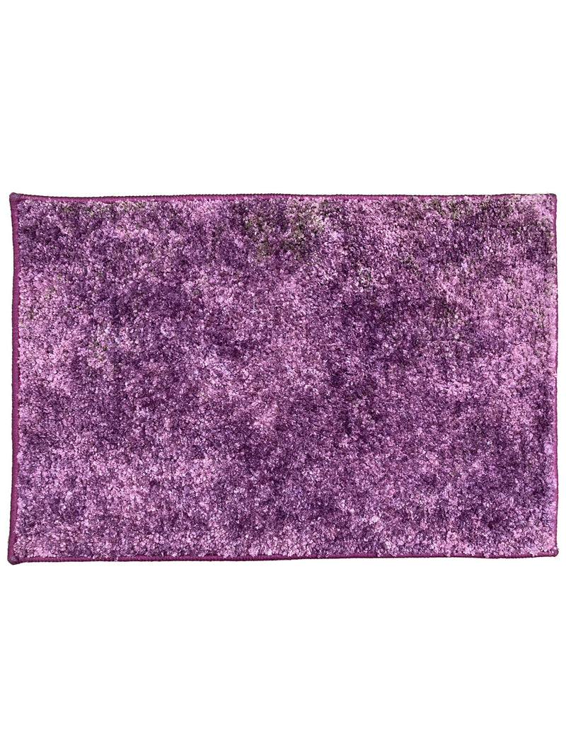 Super Soft Designer Anti Slip Bath Mat <small> (geometric-plum)</small>