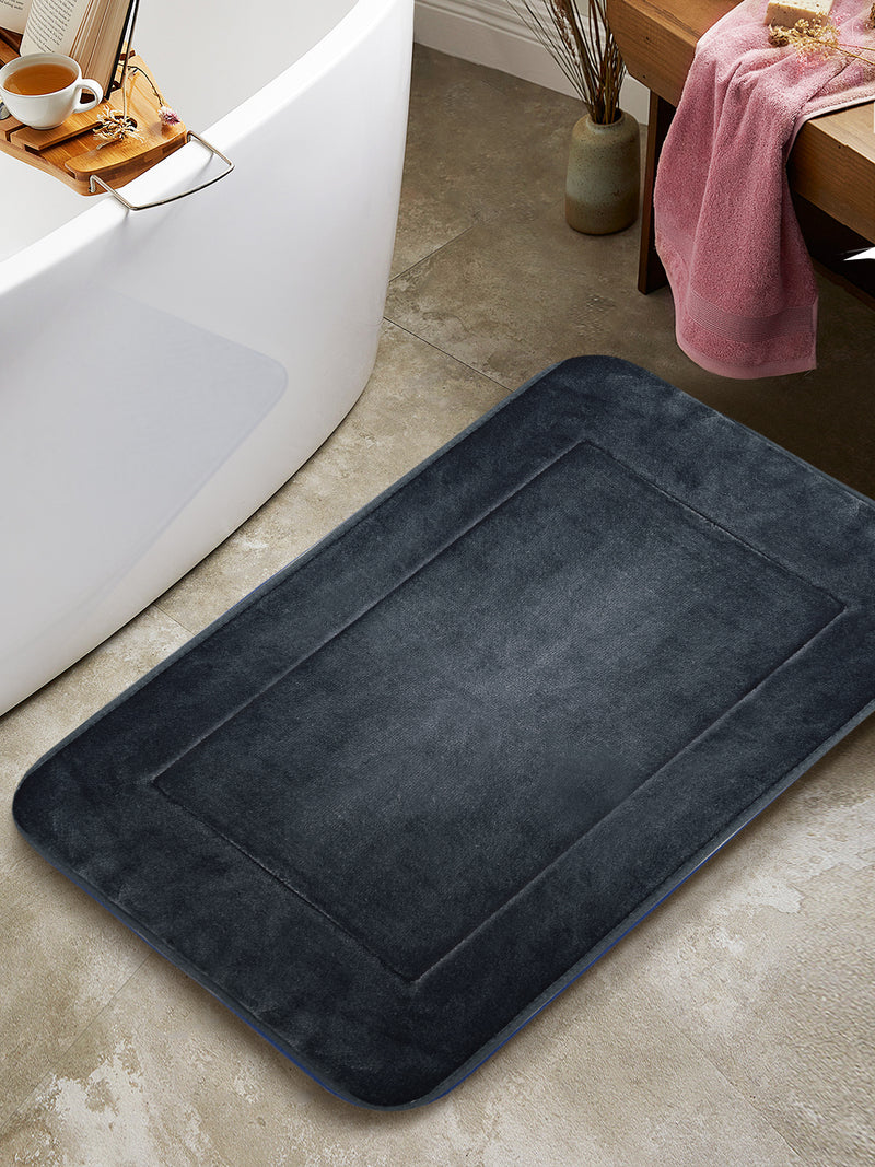 Memory Foam Anti Slip Bath Mat <small> (solid-darkgrey)</small>