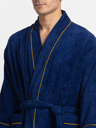 Luxurious Ultra Soft Bath Robe <small> (solid-indigo)</small>