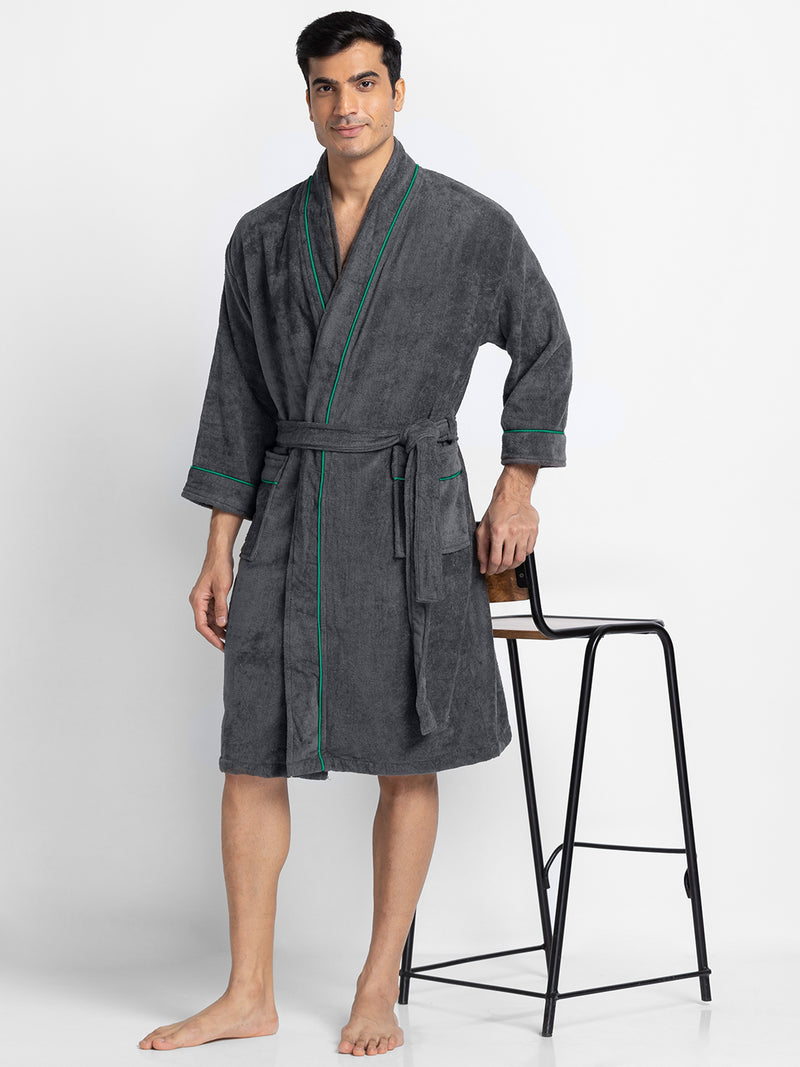 Luxurious Ultra Soft Bath Robe <small> (solid-grey)</small>