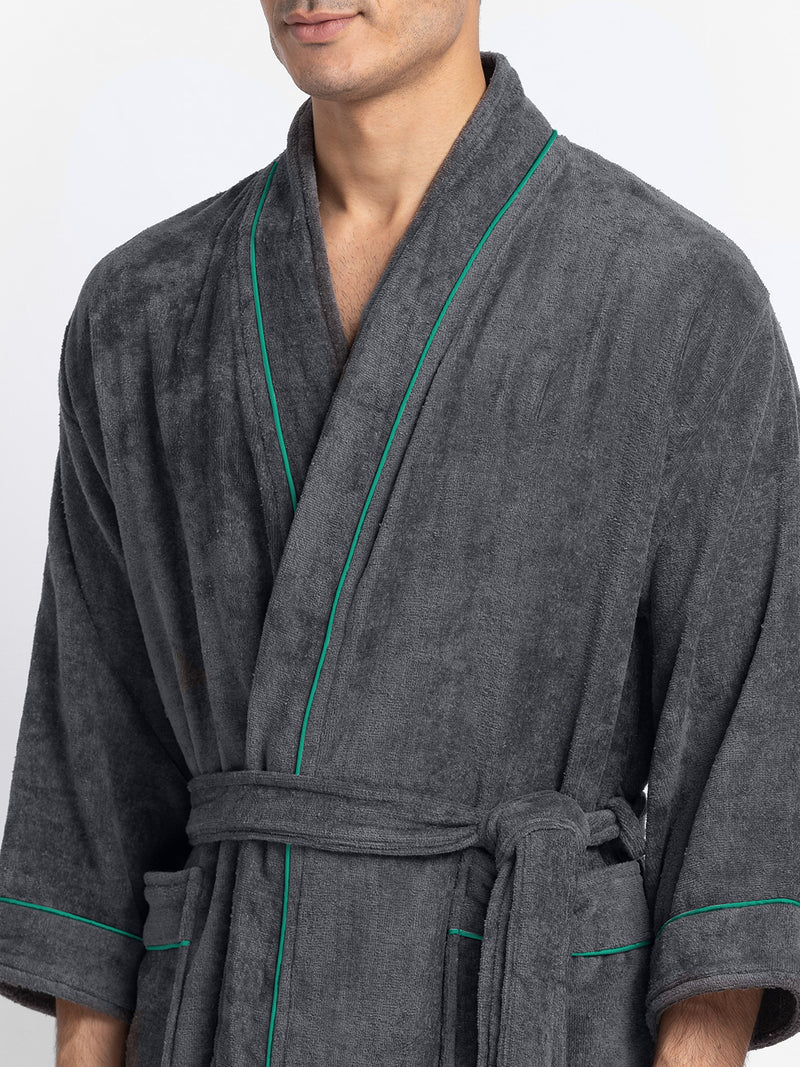 Luxurious Ultra Soft Bath Robe <small> (solid-grey)</small>