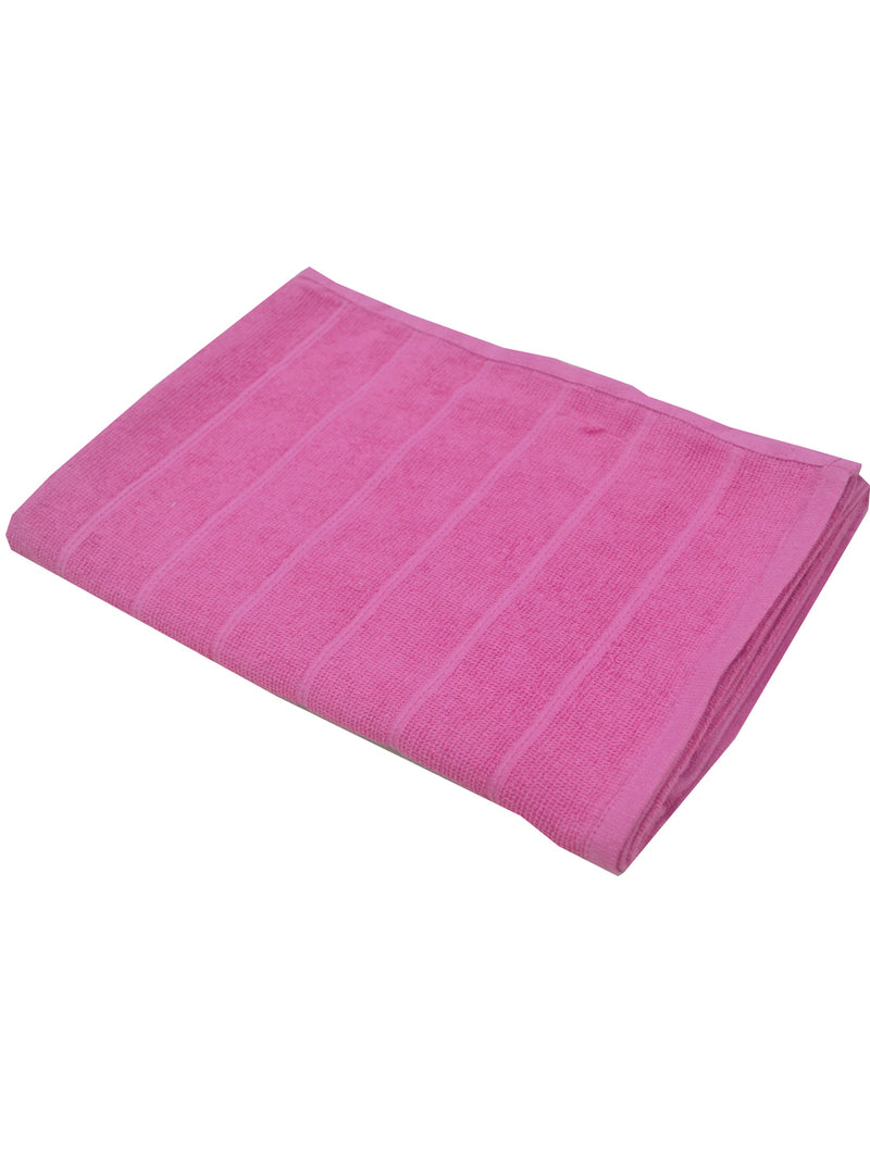 Reversible One Side Terry 100% Cotton Towel <small> (solid-hot pink)</small>