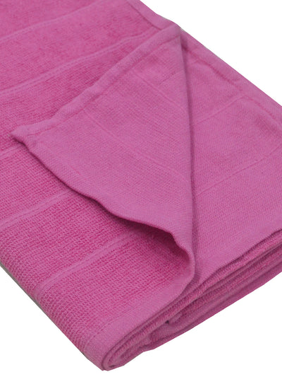 Reversible One Side Terry 100% Cotton Towel <small> (solid-hot pink)</small>