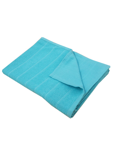 Reversible One Side Terry 100% Cotton Towel <small> (solid-sky blue)</small>