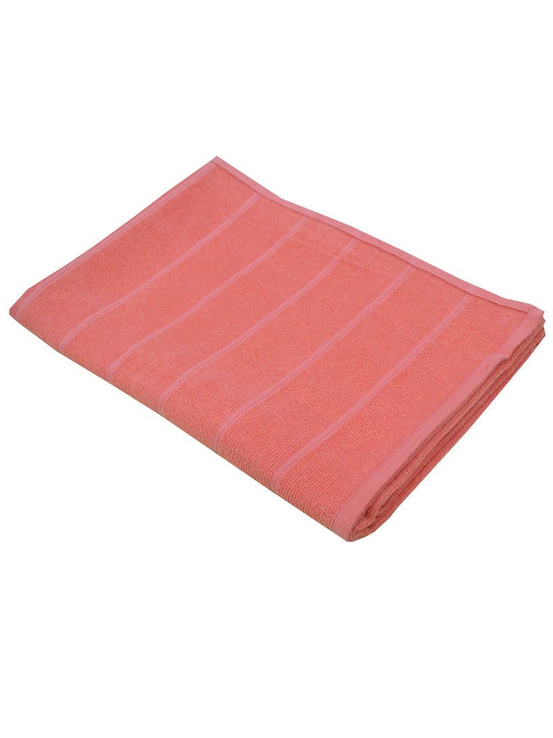 Reversible One Side Terry 100% Cotton Towel <small> (solid-coral)</small>