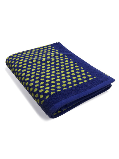 Designer 100% Cotton Beach & Bath Towel <small> (polka dot-green/blue)</small>