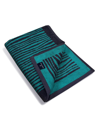 Designer 100% Cotton Beach & Bath Towel <small> (abstract-teal/grey)</small>