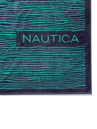 Designer 100% Cotton Beach & Bath Towel <small> (abstract-teal/grey)</small>