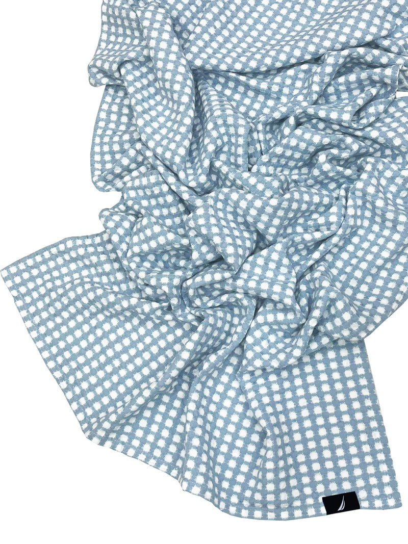 Designer Waffle Cotton Towels- Soft, Plush And Quick-Drying <small> (waffle-baby blue)</small>