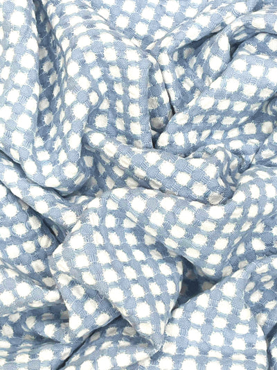 Designer Waffle Cotton Towels- Soft, Plush And Quick-Drying <small> (waffle-baby blue)</small>