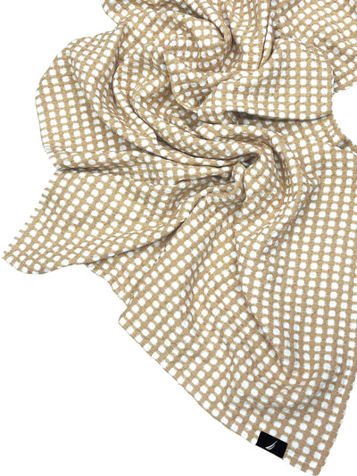 Designer Waffle Cotton Towels- Soft, Plush And Quick-Drying <small> (waffle-taupe)</small>