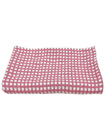 Designer Waffle Cotton Towels- Soft, Plush And Quick-Drying <small> (waffle-dull pink)</small>