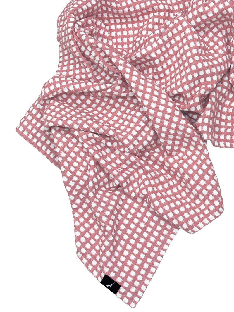 Designer Waffle Cotton Towels- Soft, Plush And Quick-Drying <small> (waffle-dull pink)</small>