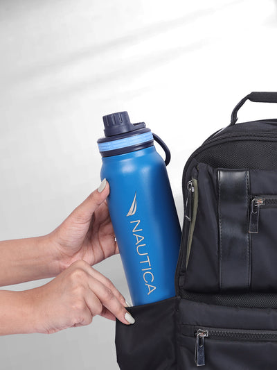 Stylish Triple-Layer Bottle: 24-Hour Insulated Thermos/Flask For Fitness And Sports <small> (austin solid-lightblue)</small>