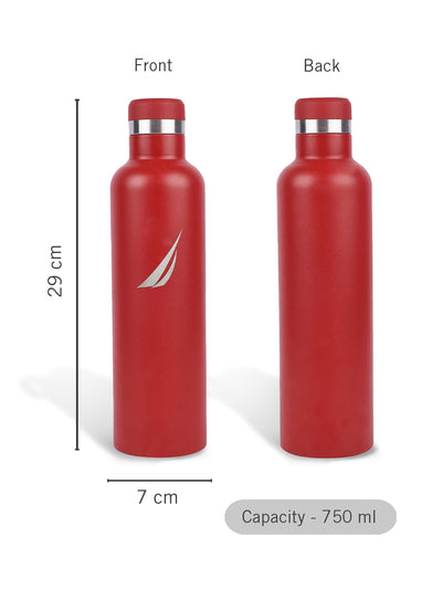 Iconic Leak-Proof Bottle: 24-Hour Hot & Cold Thermos/Flask For Fitness Enthusiasts <small> (oreo big solid-darkred)</small>