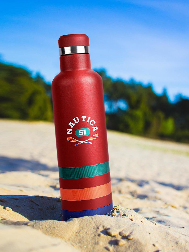 Iconic Leak-Proof Bottle: 24-Hour Hot & Cold Thermos/Flask For Fitness Enthusiasts <small> (oreo big prtd-red/green)</small>