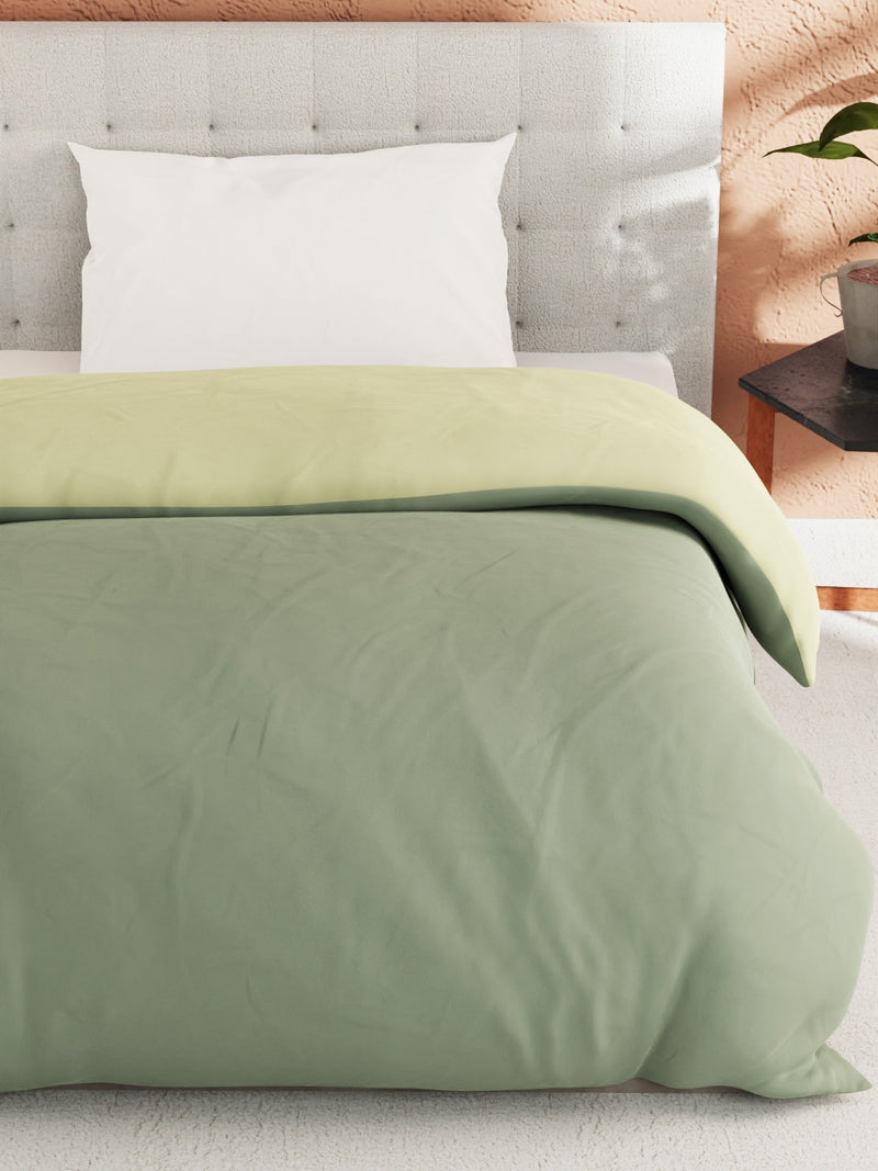 Ultra Soft Microfiber Reversible Comforter For All Weather <small> (reversible-olive/sage)</small>