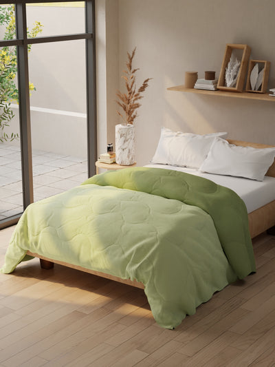 Super Soft Microfiber Double Comforter For All Weather <small> (reversible-olive/sage)</small>