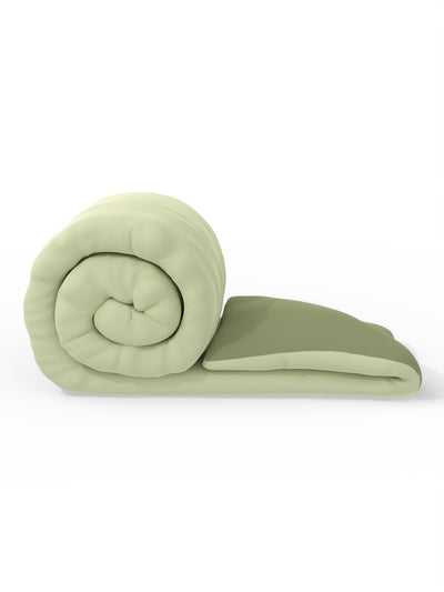 Super Soft Microfiber Double Comforter For All Weather <small> (reversible-olive/sage)</small>