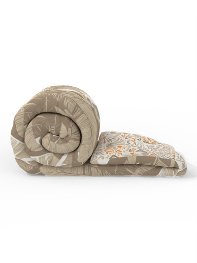 Super Soft Bamboo Micro Double Comforter For All Weather <small> (floral-sand)</small>