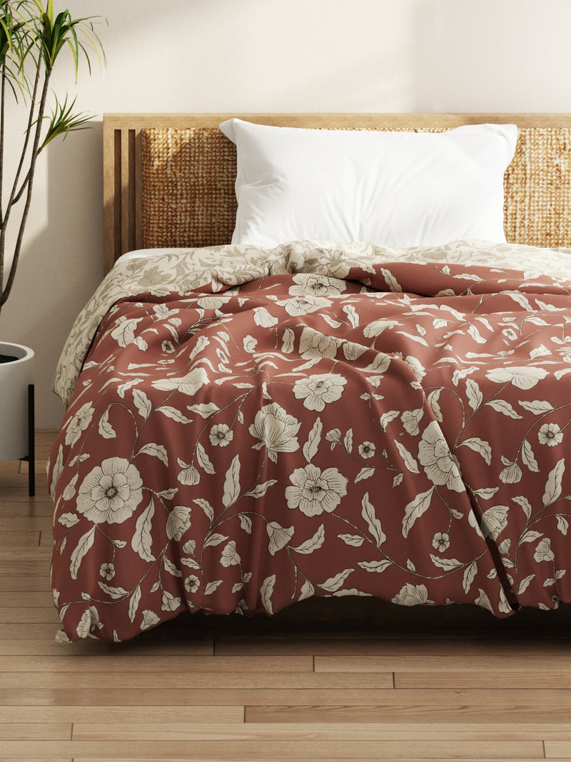 Super Soft Microfiber Comforter For All Weather <small> (floral-wildrose)</small>