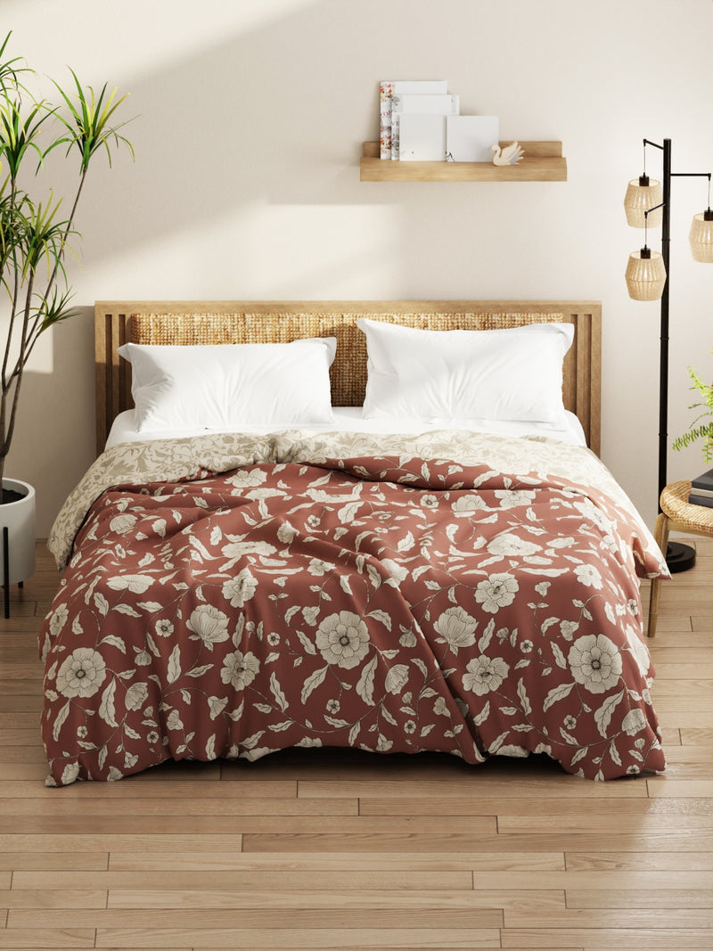 Super Soft Microfiber Comforter For All Weather <small> (floral-wildrose)</small>