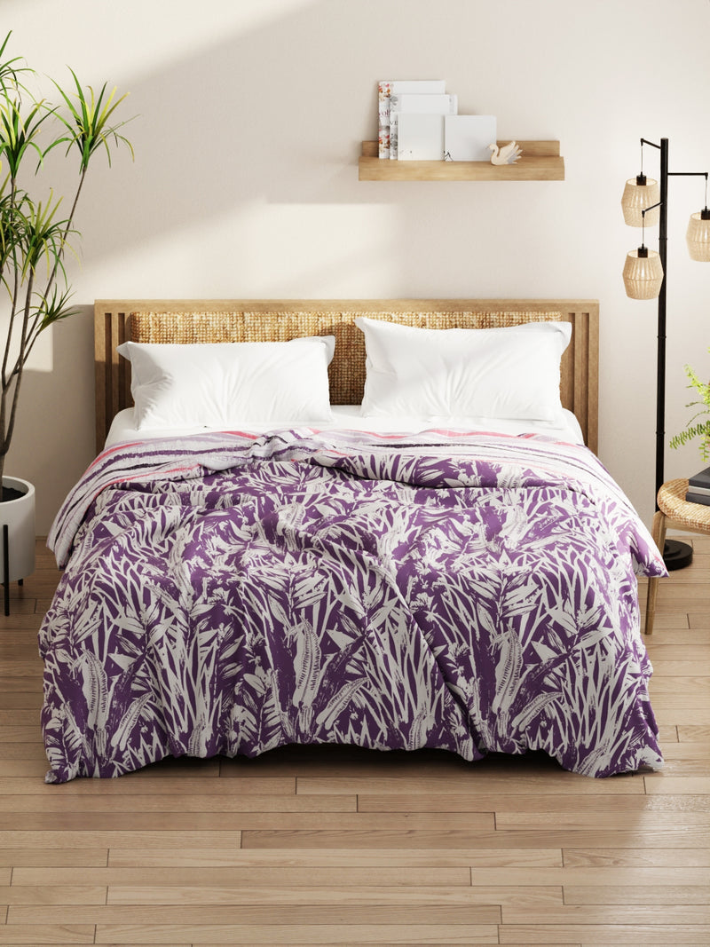 Super Soft Microfiber Comforter For All Weather <small> (floral-lavendar)</small>