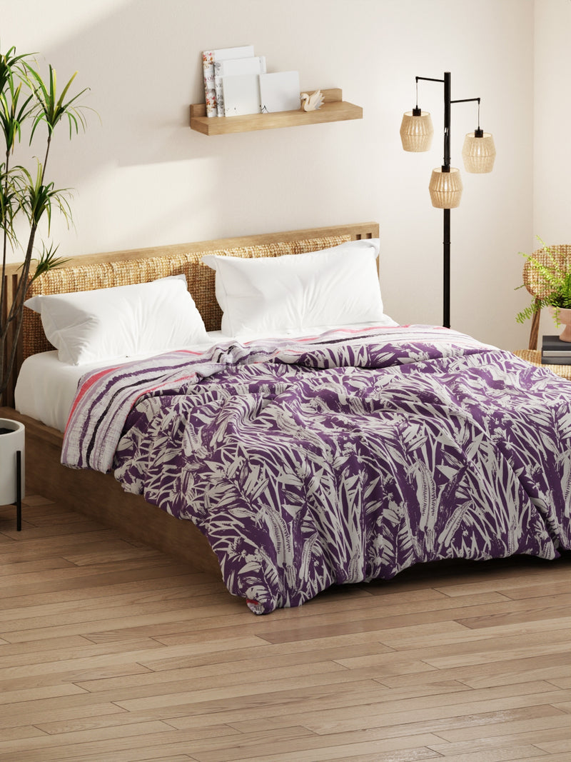 Super Soft Microfiber Comforter For All Weather <small> (floral-lavendar)</small>