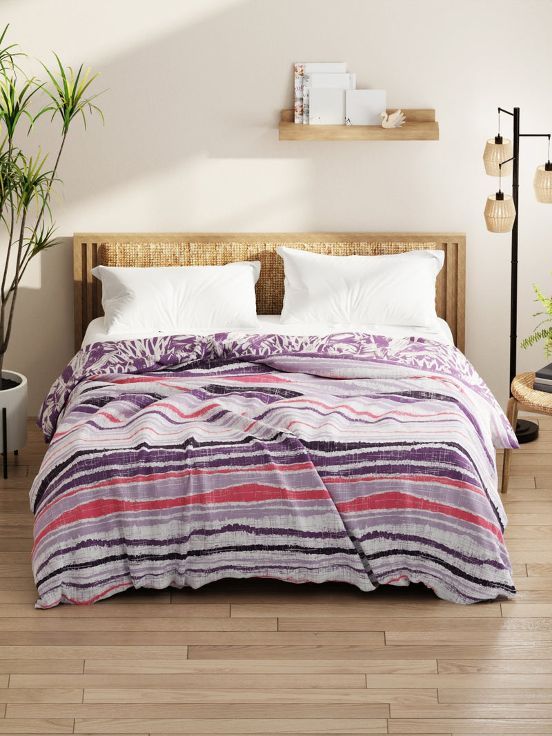 Super Soft Microfiber Comforter For All Weather <small> (abstract-lilac)</small>