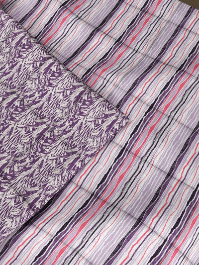 Super Soft Microfiber Comforter For All Weather <small> (abstract-lilac)</small>