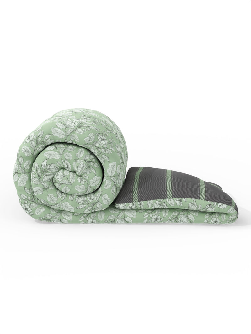 Super Soft Microfiber Comforter For All Weather <small> (floral-pistachio)</small>