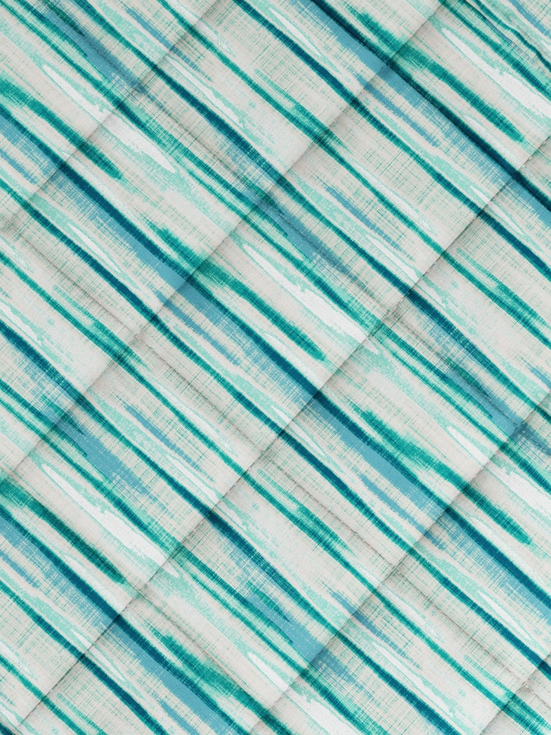 Super Soft 100% Natural Cotton Fabric Comforter For All Weather <small> (abstract-aqua/mint)</small>