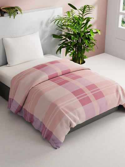 Super Soft 100% Natural Cotton Fabric Comforter For All Weather <small> (geometric-pink)</small>