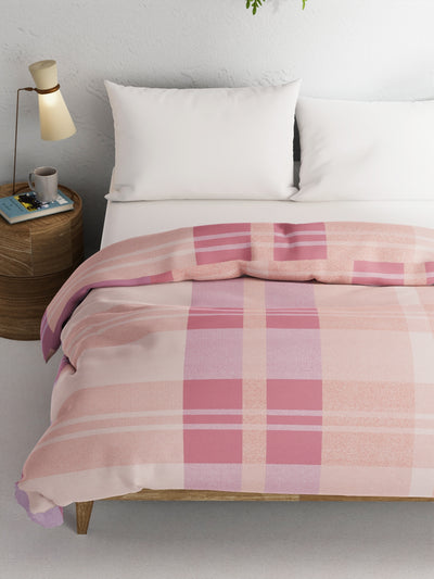 Super Soft 100% Natural Cotton Fabric Comforter For All Weather <small> (geometric-pink)</small>