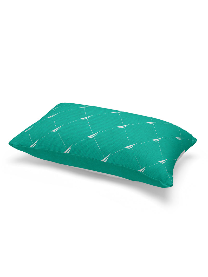 Premium Cotton Printed Cushion Covers <small> (stripe-mint)</small>