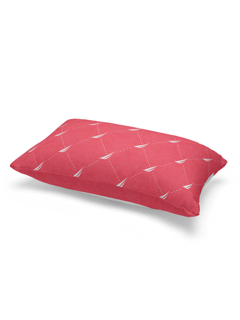 Premium Cotton Printed Cushion Covers <small> (stripe-coral)</small>