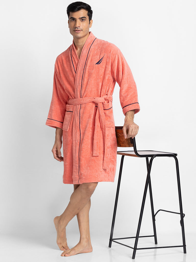 Luxurious Ultra Soft Bath Robe <small> (solid-coral)</small>