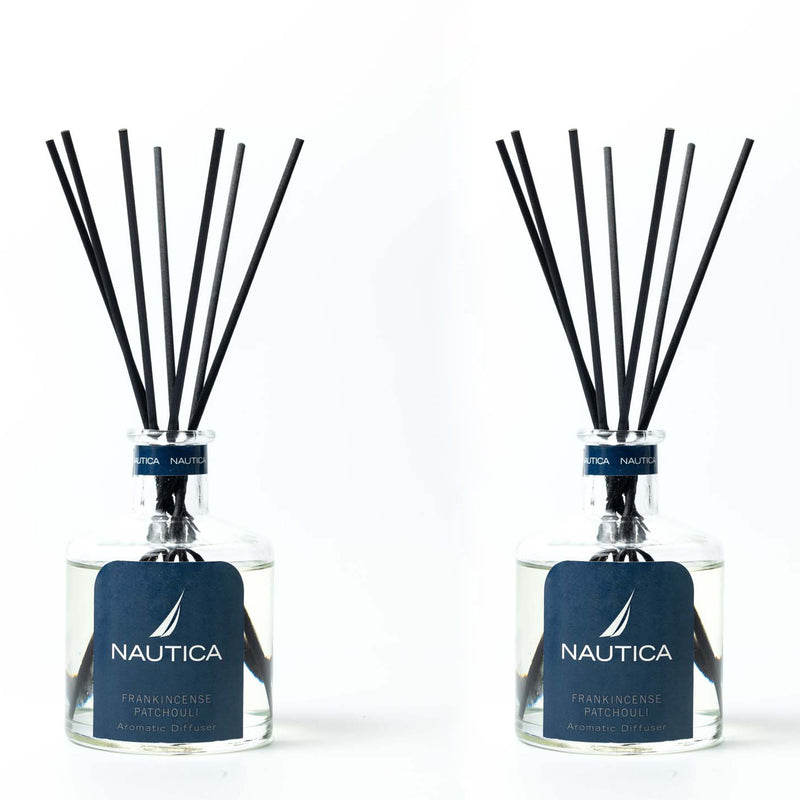 100% Natural Aroma Oil Diffuser Set With 7 Reeds <small> (frankincense  patchouli-natural)</small>